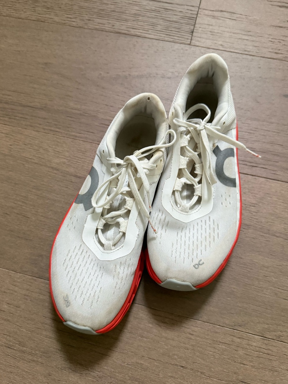 On Cloudmonster Women’s 8.5 White Orange Running Shoes - Picture 4 of 10